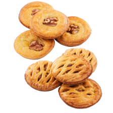 Appelrondo of walnootrondo